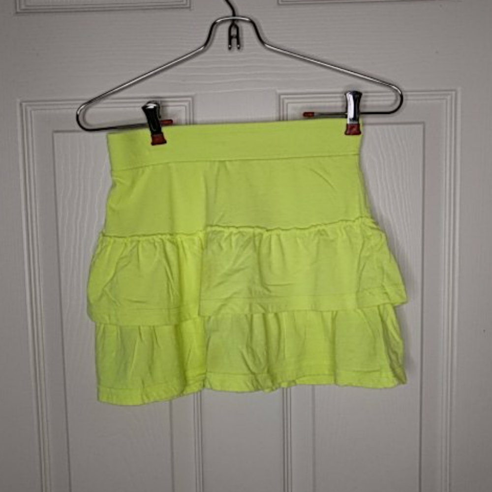 Girl's Old Navy Bright Yellow Tiered Ruffled Skirt Sz. 10/12 or Large